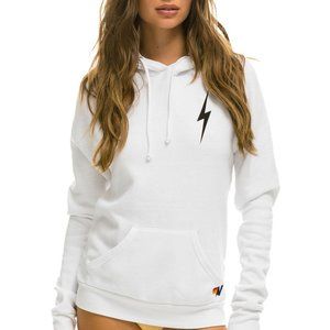 Aviator Nation White Bolt Hoodie NWT size medium